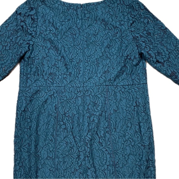 NWTS Talbots Green Lace Cocktail Dress - Picture 4 of 5